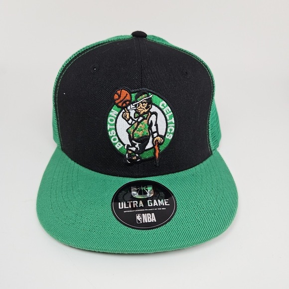 Ultra Game Other - NBA Ultra Game‎ Boston Celtics Men's Mesh Trucker Hat One Size Fits Most